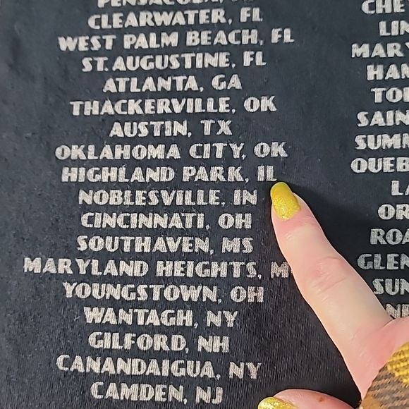 ZZ Top Tres Hombres‎ 2018 Tour T-Shirt Size M Medium Rock Band Graphic Tee Shirt - Picture 6 of 6